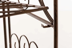 Kovová polica regál Maia - Hnedá antik