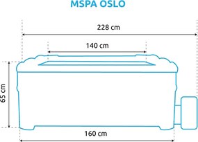 Mspa | Vírivý bazén MSPA Oslo F-OS063W | 11400302