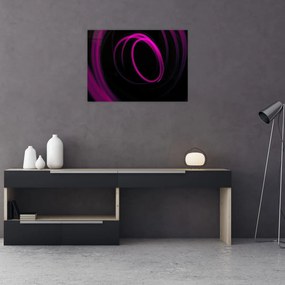 Obraz - fialové čiary (70x50 cm)