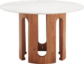 XXXLutz JEDÁLENSKÝ STÔL, akácia, farba vlašského orecha, 120/120/76 cm Livetastic - Stoly - 001071012301