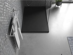 Mexen Amon, SMC obdĺžniková sprchová vanička 130 x 90 cm, čierna, 4F709013