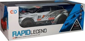 LEAN Toys Autíčko na rallye, preteky a šport, diaľkovo ovládané RC, mierka 1:10, biele
