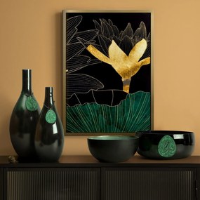 Dekoratívna váza CAPRI 15 x38 CM čierna