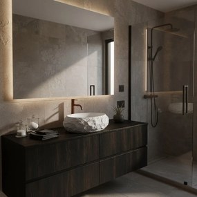 Rea Mika Ivory, umývadlo na dosku 500x380x150 mm, ecru-imitácia kameňa, REA-U7350