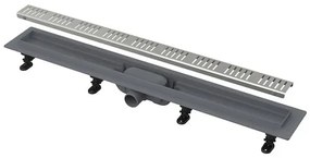 Sprchový žľab Alca 55 cm plast šedá mat zebra APZ10-550M, 1 ks