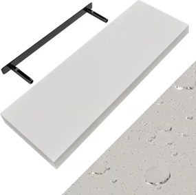 Nástenná polica FIGO + konzola, 70cm, biela Casaria
