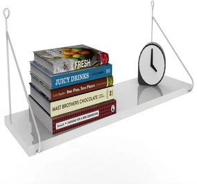 Nástenná polica ARMONI 20x72 cm biela