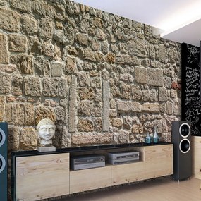 Artgeist Fototapeta - Wall From Stones Veľkosť: 100x70, Verzia: Standard