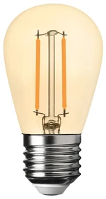 Dekoračná LED žiarovka E27 teplá 2700k 1w 70 lm jantárová
