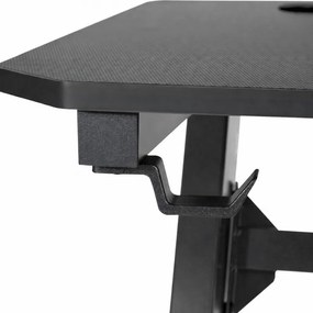 Herný počítačový stôl 120 x 60 cm s držiakom na slúchadlá a nápoj