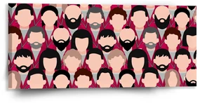 Sablio Obraz Money heist Anonymné tváre - 110x50 cm