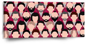 Sablio Obraz Money heist Anonymné tváre - 110x50 cm