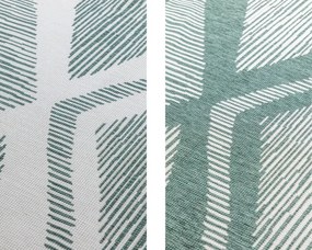 Obojstranný koberec Elle Decoration GEMINI Rhombus zelený
