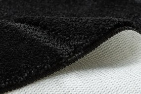 Kúpeľňový koberček SUPREME LINES línie, čierny kruh