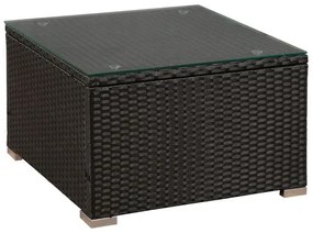 InternetovaZahrada - Záhradný ratanový set Punta Cana L čierny