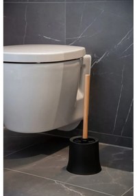 Čierna bambusová toaletná kefa Wenko Bamboo