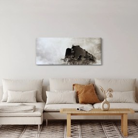 Obraz - Vlak v hmle (120x50 cm)