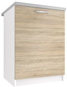 Kuchynská skrinka Belini spodná 60 cm dub sonoma s pracovnou doskou  TOR SD60/0/WT/DS/0/E/