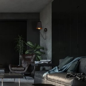 Nástenné svietidlo VICTORIA 1xE27/60W/230V čierna