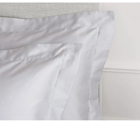 Súprava 2 sivých obliečok na vankúš z bavlneného saténu Bianca Oxford, 50 x 75 cm