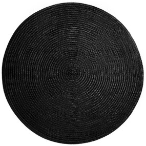 AMBIENTE Prestieranie okrúhle 38 cm - čierna