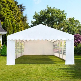 Hawaj Párty stan Ohňovzdorný Premium 8 x 12 m, biela