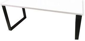 Písací Stôl Low Loft Biely 120x60x2,8 Model 0