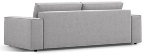 Svetlosivá rozkladacia pohovka z textílie bouclé 247 cm Jodie – Micadoni Home