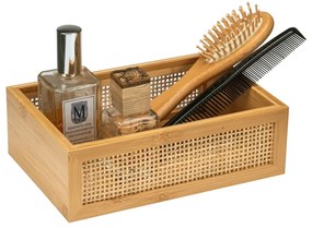 Bambusový kúpeľňový organizér Wenko Allegre, 22 x 7 cm