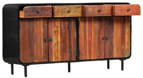 vidaXL Komoda masívne recyklované drevo 140x35x76 cm