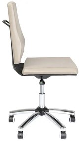 Marla kancelárska stolička béžová/strieborná
