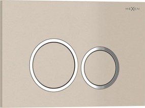 Mexen Tex 01, splachovacie tlačidlo, béžová, 6101-07