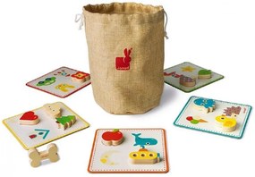 Drevené pexeso na senzorické vnímanie a priraďovanie