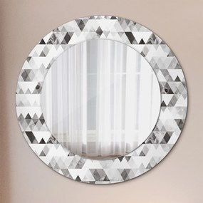 Dúhový trojuholník Okrúhle dekoračné zrkadlo