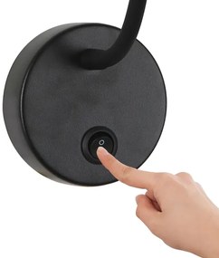 Brilagi -LED Stmievateľná flexibilná nástenná lampa MAYA 1xG9/4W/230V čierna/zlatá