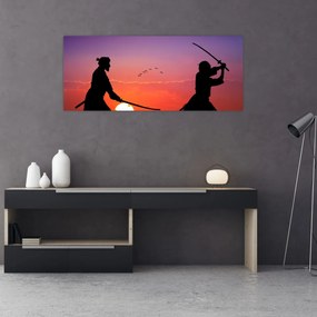 Obraz - Samuraji (120x50 cm)