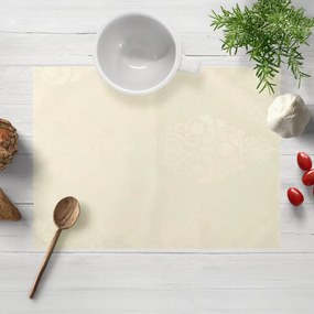 Biante Teflónové prestieranie na stôl TF-104 Svetlo vanilkový zámocký vzor 30x40 cm