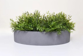 Miska na dekorácie CIRCULO, sklolaminát, Ø 50 cm, sivá