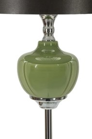 Stojacia lampa Eva 160 cm strieborná/čierna/zelená