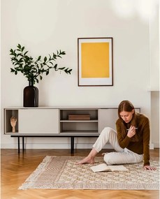 Sivobéžový TV stolík 189x61x42 cm Mod – noo.ma