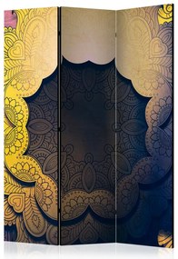Artgeist Paraván - Floral Collar (Yellow) [Room Dividers]