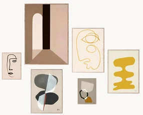 Súprava plagátov's rámom Artwall no. 14, 6 dielov