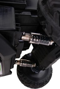 Ramiz Buggy UTV Off-roader pre deti Červená + diaľkové ovládanie + nosič batožiny + pomalý štart + EVA + MP3 LED