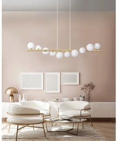 Azzardo AZ4409 - Luster na lanku SYBILLA 7xG9/25W/230V zlatá