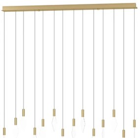 Eglo 390362 - LED Stmievateľný luster na lanku MIRADOR 14xLED/3,3W/230V zlatá