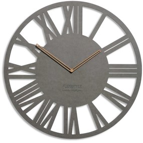 Dekorstudio Moderné drevené hodiny EKO Loft Adulto 50cm - sivé