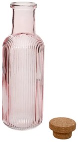 Karafa NATIA ružová s korkom 890982 1L