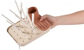 Beaba - Odkvapkávač na fľaše béžová/oranžová