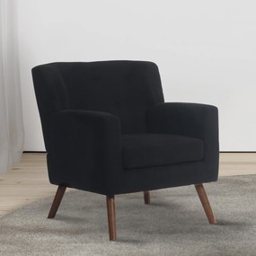 Kreslo Kioni látka cord - čierna