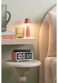 Digitálny budík s bezdrôtovou nabíjačkou Chunky LED – Karlsson
